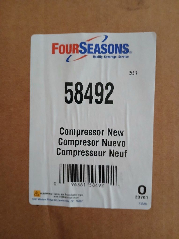 12-20 Subaru AC Compressor 58492