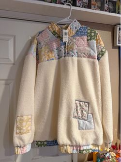 DISNEY PRINCESS QUILTED SHERPA QTR CREW