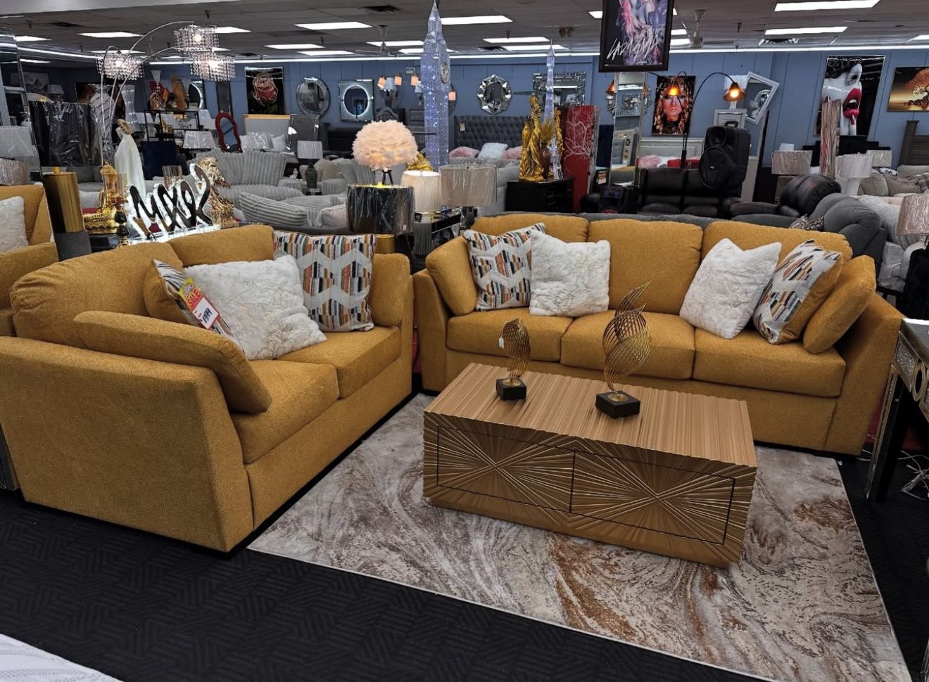 Sofa Loveseat Set Same Day Delivery No Money Down No Credit Need 0% Interest