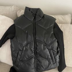 New vegan leather vest