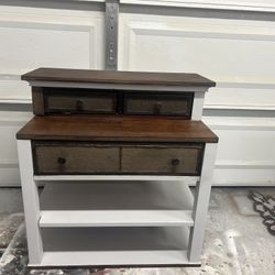 Real Wood Side Table 