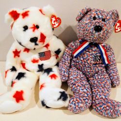 Retired Ty Beanie Buddies--Glory & USA $15 each