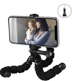 Flexible tripod with phone holder,for all kinds of phone unit