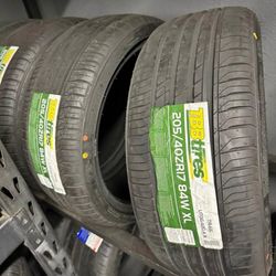 205/40ZR17 Set 4 TBB New Tires 
