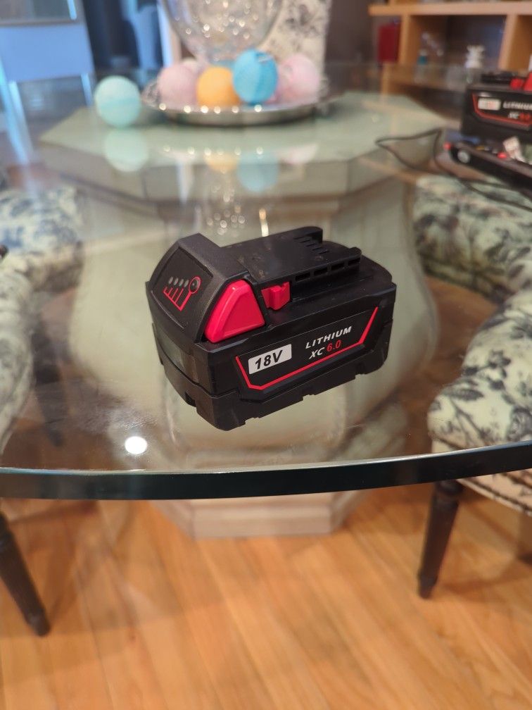18v 6.0ah battery for milwaukee