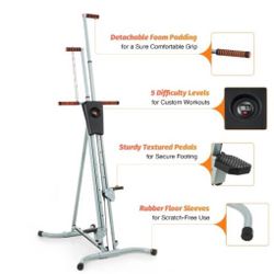 Fitness Step Climber Exercise Machine Vertical Climber Machine 