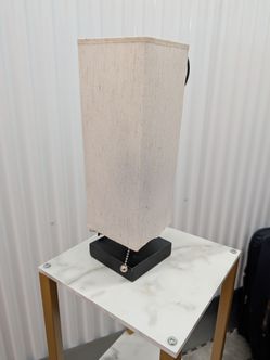 Modern Table Lamp with Square Linen Shade