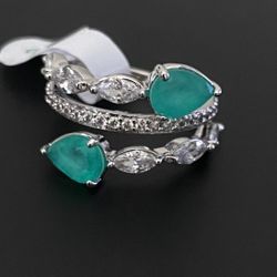 Size 8 Moissonite Diamond Ring 