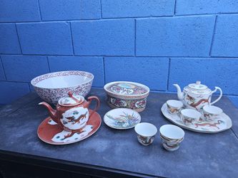 Antique & Vintage Chinese Porcelain Bowl Casserole Teapot Cup Saucer Plate China