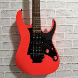 Ibanez 25th Anniversary Edition Florescent Pink Electric Guitar RG2XXV