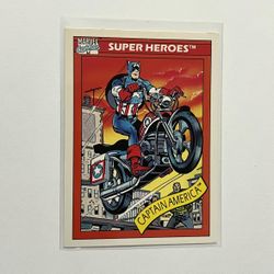 Captain America #31 Comics Marvel "Super Heroes"  1990 Trading Card LP