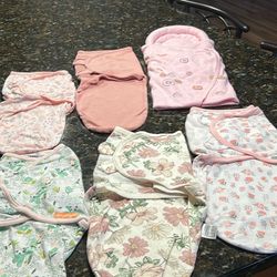 Baby Girl Very Cute Sleep Sacks 0-3 Sm/Med. All For $20 Or $5 Ea. 