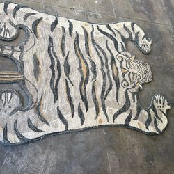 Tibetan Tiger Rug 100% Real Wool Hand Woven