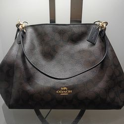 Coach Signature Hobo Bag 