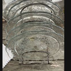 Set De 8 Platos Para Cena  De Cristal Fantasia Princes House 