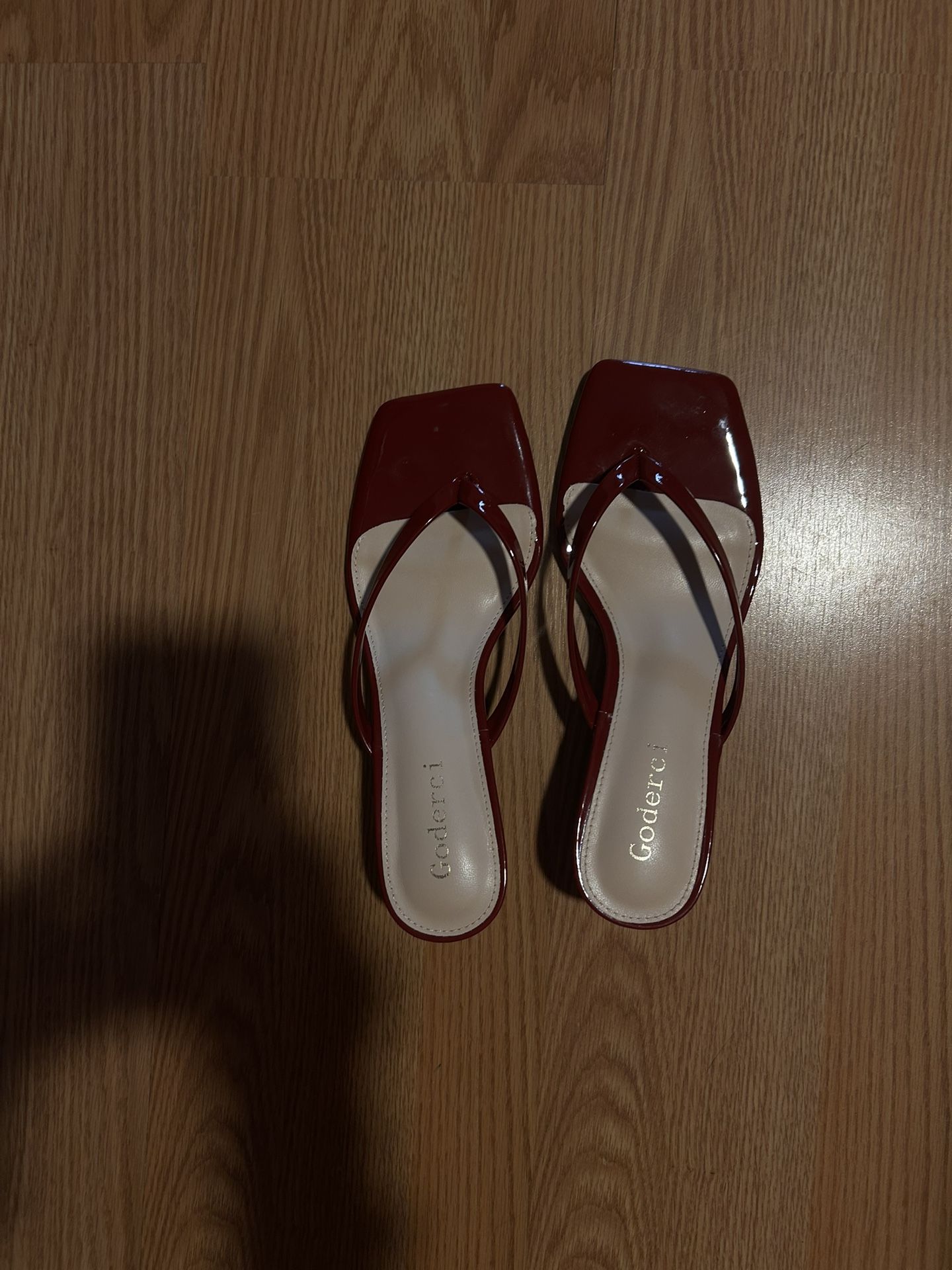 Burgundy Kitten Heels