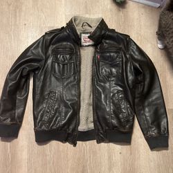 Levi’s Brown Leather Jacket Size M