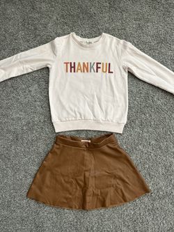 Girls Thanksgiving Outfit Size 8