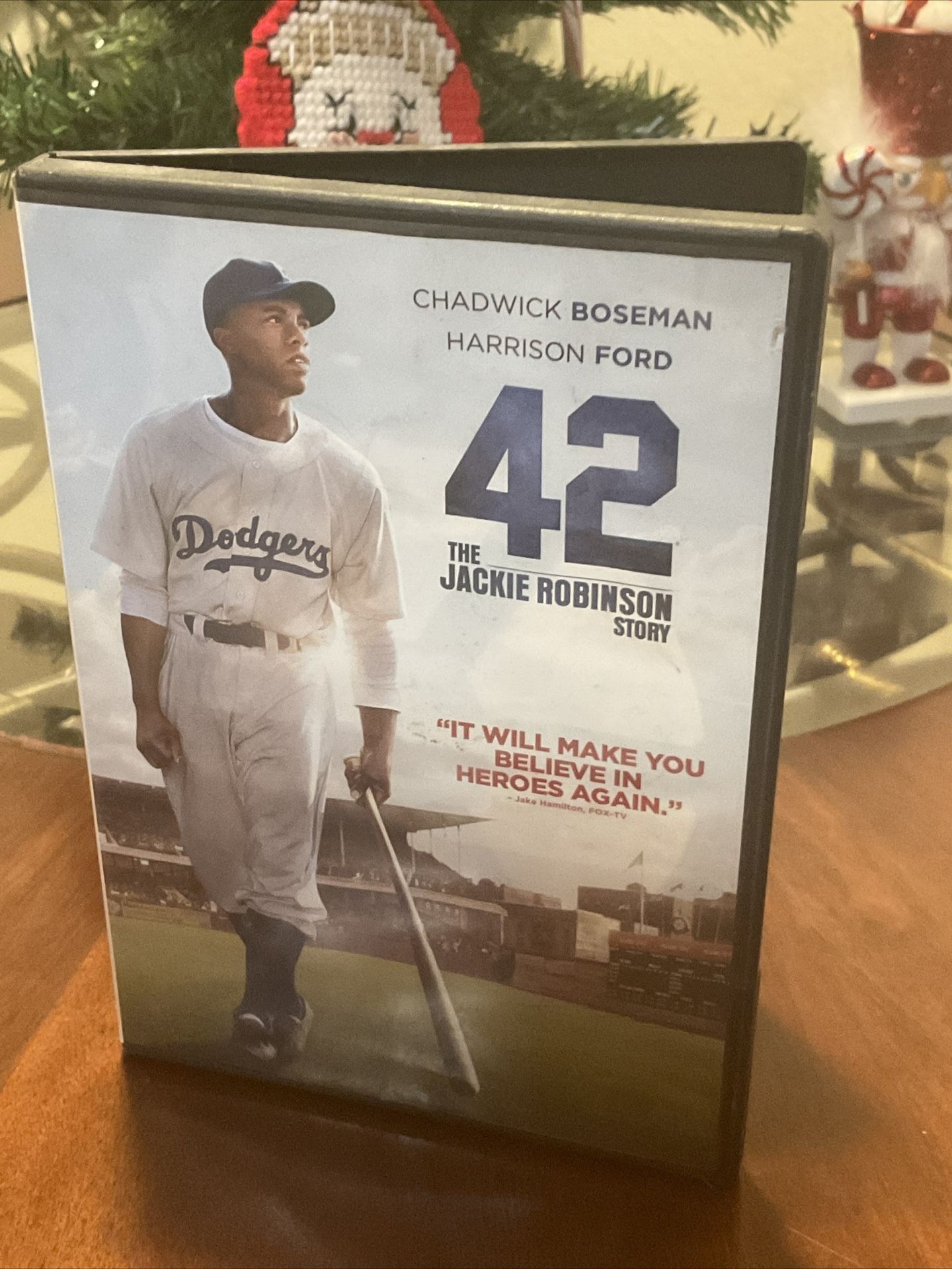42 THE JACKIE ROBINSON STORY - Chadwick Boseman DVD, Harrison Ford, Dodgers