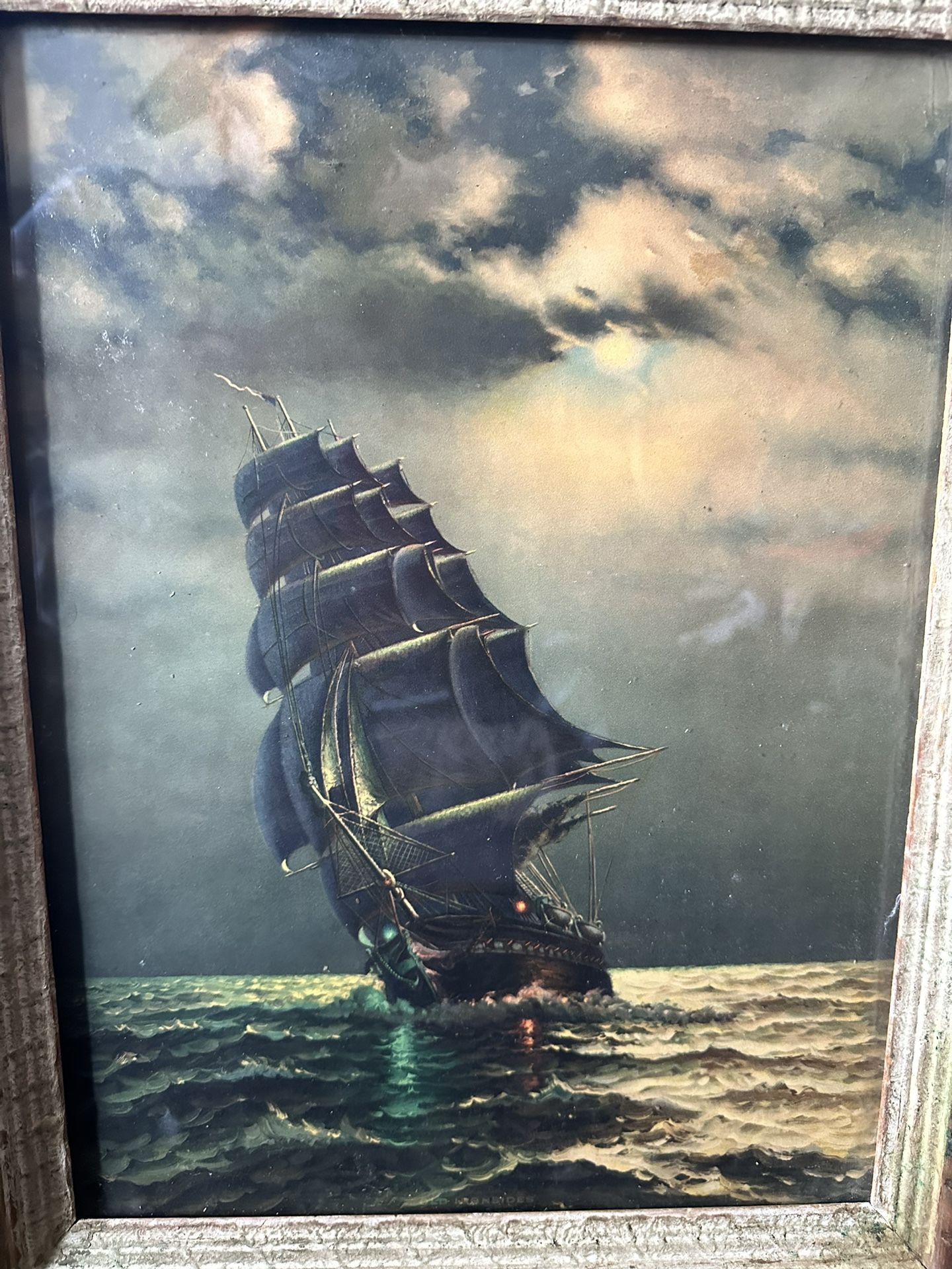 Old Ironsides USS Constitution Naval Print