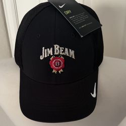 NWT Nike Golf Hat Jim Beam Black Strapback