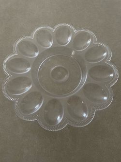 Clear Plastic Deviled Egg Tray