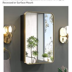 Gold Medicine Cabinet 