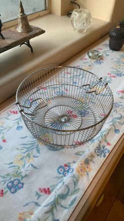 Stainless steel insert basket for deep frying pasta, seafood  or whatever meets your needs
