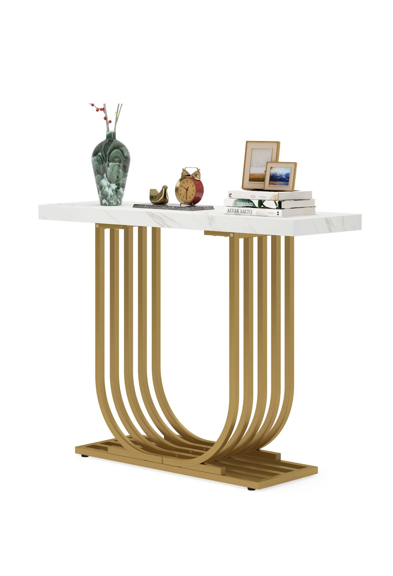 All New 39” Console Table Entryway With U Shaped