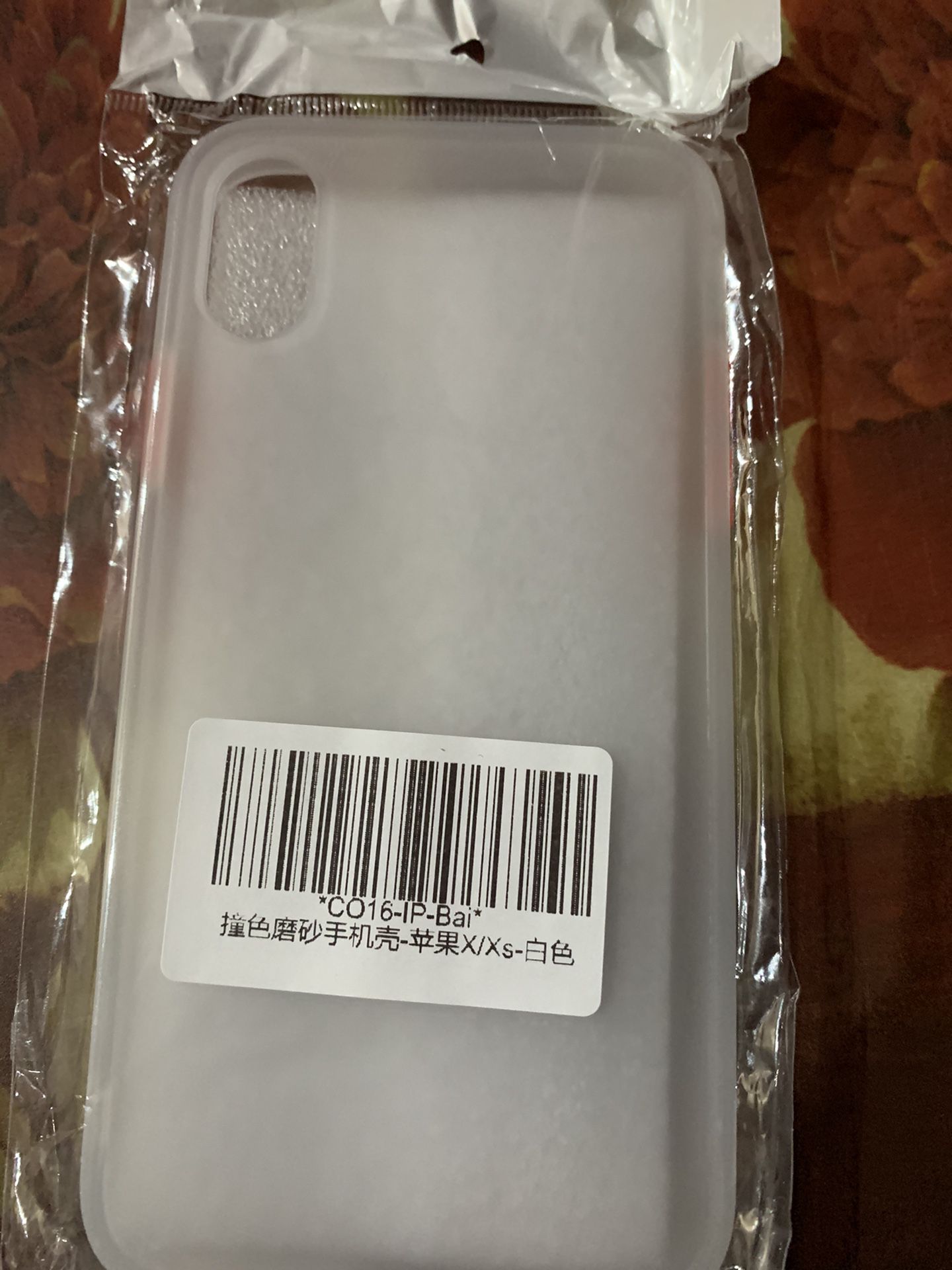 iPhone X/Xs case clear/white