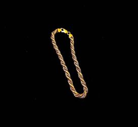 Solid 18K Italian White & Yellow Gold Chain – 11g | Rare Rope & Box