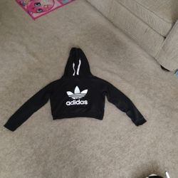 2 Adidas Hooded Sweaters, 1 White Hooded Sweater, And 1 Sweater Size Juniors Small
