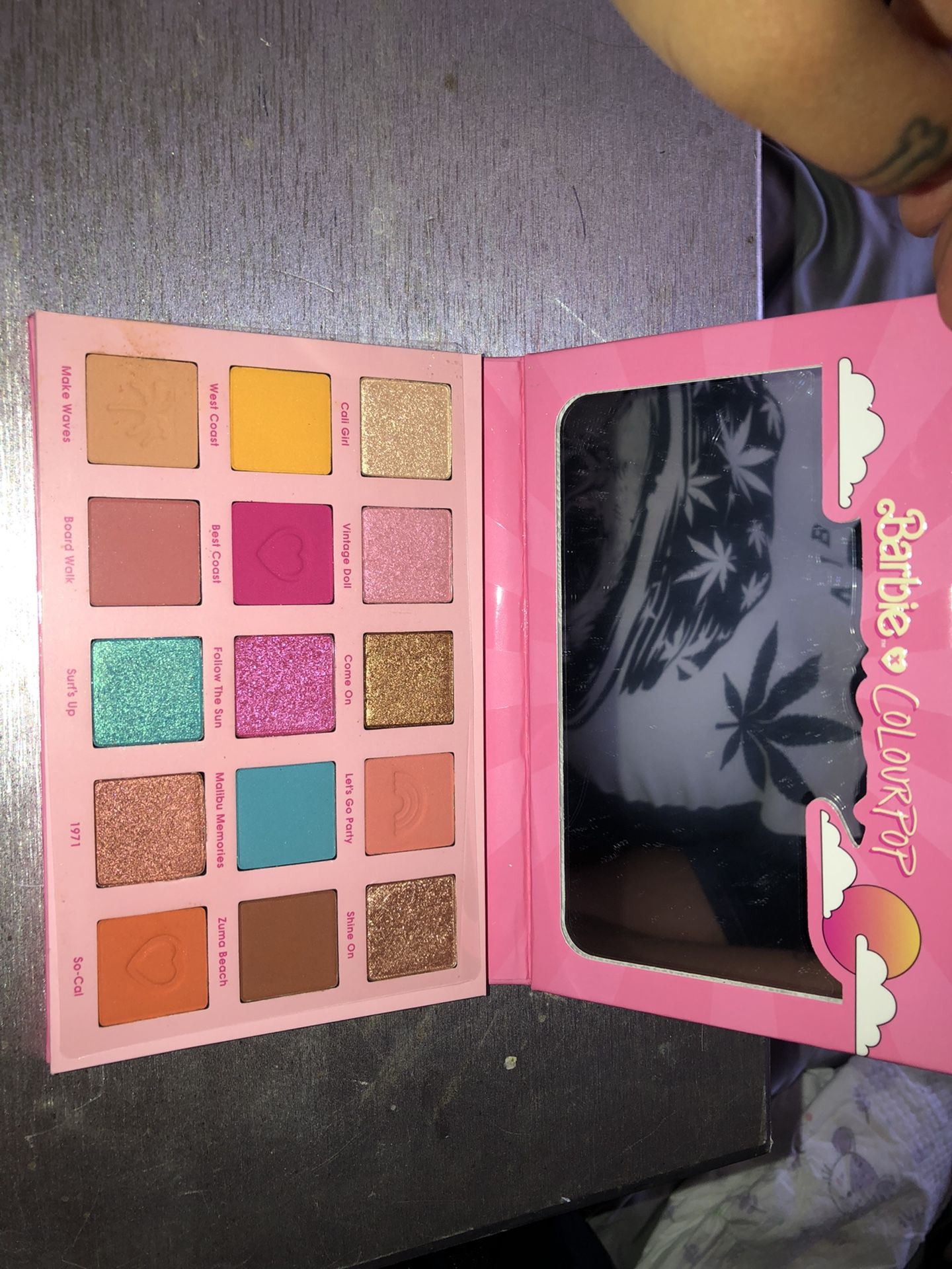 ColourPop - Malibu Barbie Eyeshadow Palette Makeup - Authentic eyeshadow makeup.