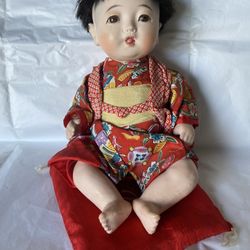Ichimatsu Porcelain Doll 7” High 