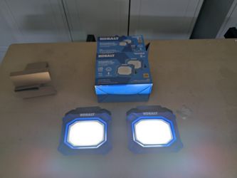 Kobalt 2-Pack 3500 Lumen Rechargeable LED Work Lights - New in Box