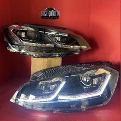 Volkswagen Golf MK7   2015. 2017 Headlights.