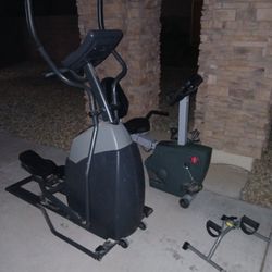 Elliptical And Stationary Bike