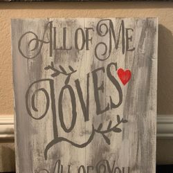 Wood sign