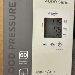 Equate 4000 Series Blood Pressure Monitor New