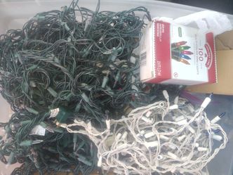 Christmas lights and Christmas decorations