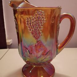 Vintage Indiana Carnival Glass Marigold Pitcher NIB