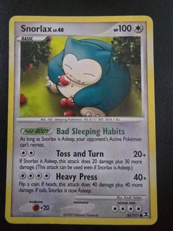 Snorlax Pokémon Card