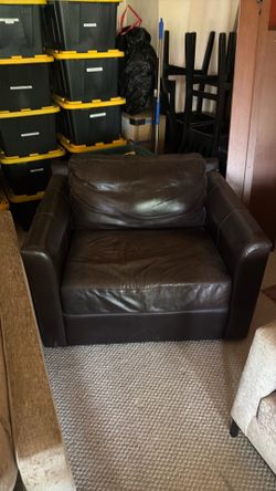 Free! Leather Loveseat and chair