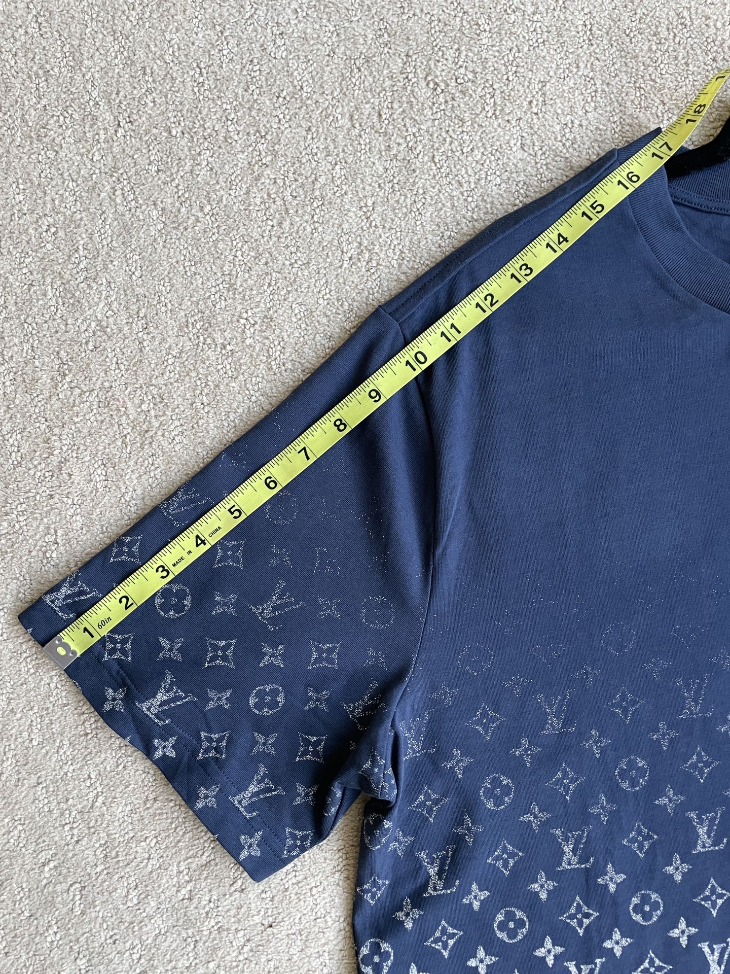 New Louis Vuitton Virgil Abloh Gradient Monogram Motif Shirt for