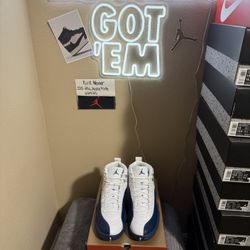 Brand new Air Jordan French Blue 12’s size 13 with original box and proof of purchase.