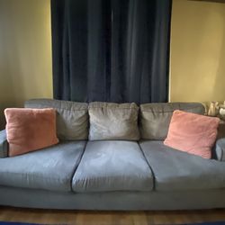 gray comfy couch 
