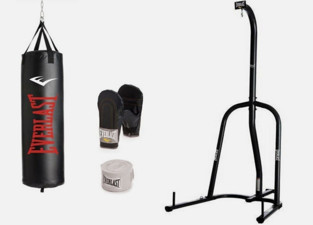 Everlast Single Station Heavy Bag Stand & 100Lb Heavy Bag