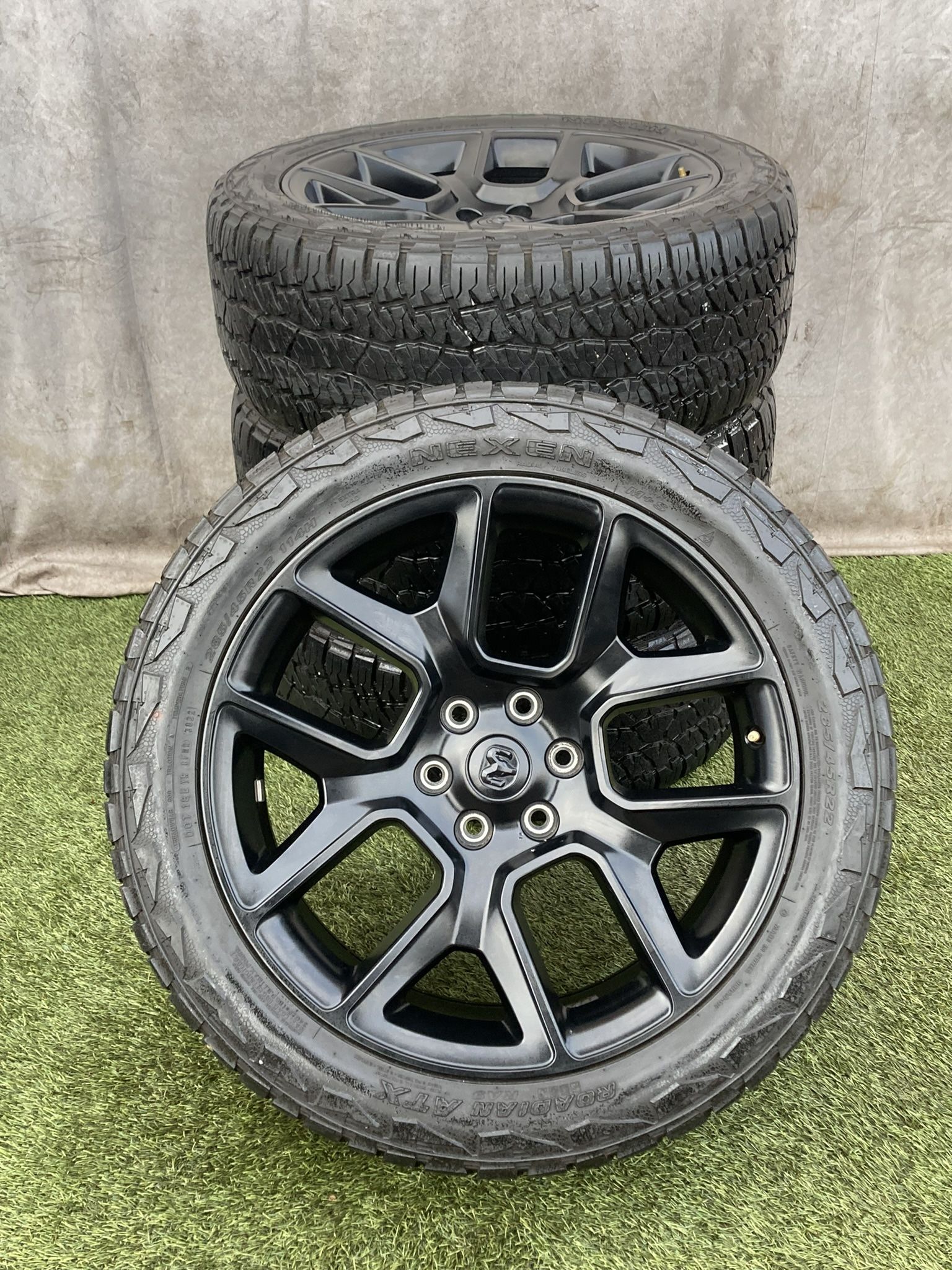 Dodge Ram Laramie Night Edition 6 Lug 22 Inch OEM Wheels