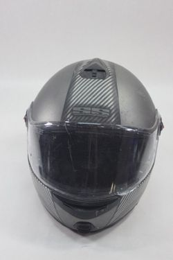 Speed and strength SS1700 Sz XL motorcycle helmet gray silver
