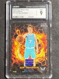 Topps Match Attax 2025-26 Kon Knueppel RC ROOKIE Hot Prospects HP-KK CGC 9 Mint